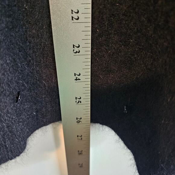 Vintage Rafaella Sweater Women Medium Black Lambswool Angora Beaded Glam Classic - Picture 9 of 10